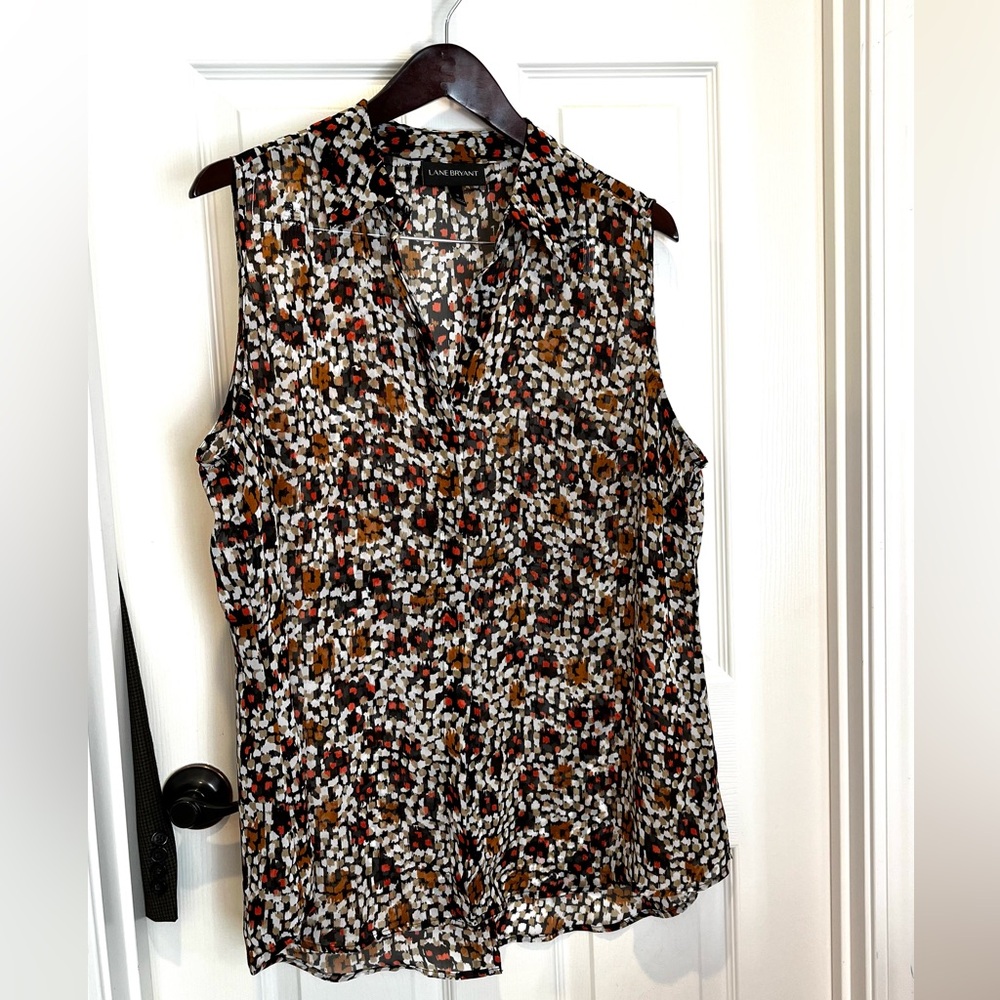 Lane Bryant sleeveless blouse